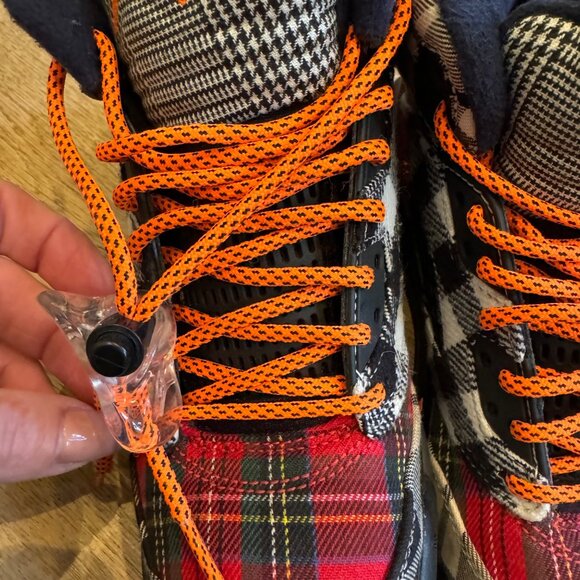 Air Jordan 5 Retro Plaid limited Sneakers Multicolor Black/Orange Size 4 - Picture 12 of 13